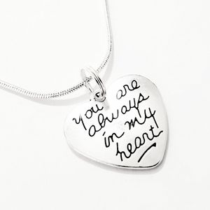 SILVER HEART PENDANT CHOKER 925 NECKLACE